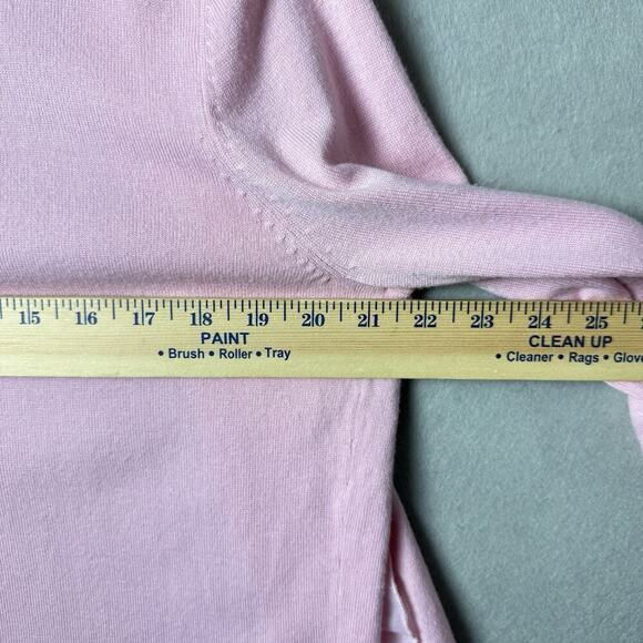 Worthington Light Pink Ruffle Cardigan Sweater Womens Size L - Picture 8 of 8